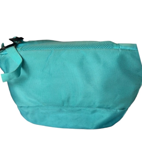 High Sierra Suspension Padded Strap Backpack Green Yellows Pinks Camp Travel - Picture 4 of 11